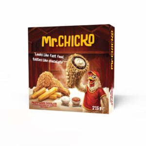 MR. CHICKO Milk & White Chocolate with caramelized biscuit pieces 215g - Image 3